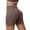 Brown, variant on Women's Seamless Color Block Yoga Shorts - Scrunch Bum Booty Lifting Gym Shorts with Tummy Control, Workout Tights
