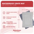 thumbnail image 3 of Downtown Pet Supply Dog Crate Mat, Waterproof Pet Bed, Dark/Light Green, XL, 3 of 7