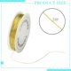 thumbnail image 3 of 1 rollo de 12 m (39,37 pies) de alambre de cobre redondo de 0,4 mm para joyería, ideal para ensartar joyas, pulseras, collares, bisutería y manualidades (calibre 26)., 3 of 4