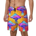 thumbnail image 2 of Balery Magic Mushrooms Mens Swim Trunks Swim Shorts for Men Quick Dry Inseam Beach Shorts with Compression Liner Pocket-Small, 2 of 9