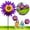 Purple, variant on Sunflower Lawn Pinwheels Wind Spinners Large Windmill Pinwheel for Garden,Yard,Party Outdoor Decor (14x30in Sunflower Pinwheels)