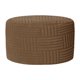 thumbnail image 1 of Funda redonda para otomana, funda protectora gruesa para muebles, ideal para guardar muebles. Café, 1 of 9