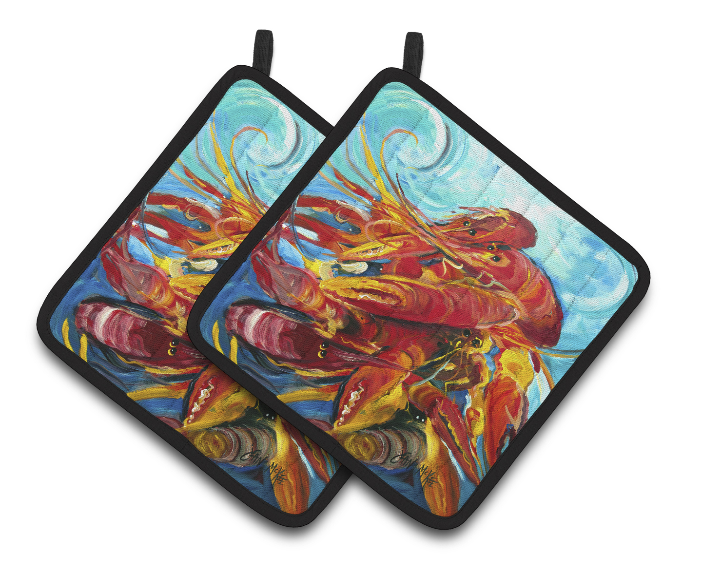 Crawfish Pair of Pot Holders