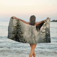 thumbnail image 6 of Orinice Bald Eagle Forest Fog Quick Dry Bath Towel Compact Beach Towel 27.5x55in Ultra-Fine Fiber Towel 55x27.5in, 6 of 7