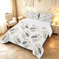 thumbnail image 2 of Erosebridal Watercolor Heron Animals Full Size Comforter Sets,Cute Wildlife Bedding Comforter Set,White Gray,Reversible,3-Piece,1 Comforter and 2 Pillowcases, 2 of 7