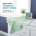 thumbnail image 7 of Mary Maxim Twinkle Baby Yarn, Fingering Weight Yarn 230 Yards, 1.75 OZ Skein, Mint Green, 7 of 7