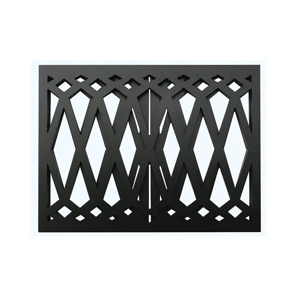 Diamond Pattern Wood Dog Gate - medium