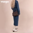 thumbnail image 4 of Wrangler Purses for Women Carry All Handbags Small Crossbody Purses with Zipper, Coffee, 4 of 7