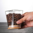 thumbnail image 4 of Boîte de Rangement en Verre 350ML Carrée Anti-Humidité avec Couvercle en Bois, 4 of 9