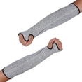 thumbnail image 1 of Safety Cut Heat Resistant Sleeves Cut Resistant Sleeves with Half Finger Gloves  Level 5 Protection Protective Arm Safety Sleeves for Welding  Kitchen  Gardening, 1 of 7