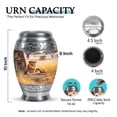 thumbnail image 2 of SABURIAL Lion Urn - Small Funeral Urns For Women Ash - Keepsake Funeral Urns For Ashes Man - Large Decorative Urn - Combo Of 10 Inch & 3 Inch, 2 of 7