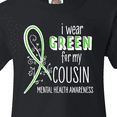 thumbnail image 4 of Inktastic I Wear Green for my Cousin- Mental Health awareness Youth T-Shirt, 4 of 5