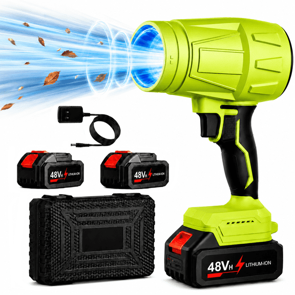 Icreopro Cordless Leaf Blower, 21V Portable Handheld Leaf Blower with Variable Speed Control,Rechargeable Lightweight Blower for Yard, Patio and Garage