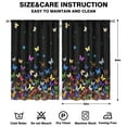 thumbnail image 2 of Colorful Gradient Butterfly Curtains-blackout Curtains Bedroom Decor Living Room Darkening Grommet Window Drapes 2 Panels Set 52"x 84", 2 of 2