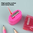 thumbnail image 3 of BAZIC Pencil Sharpener Single Hole Blade w/ Receptacle, 6-Pack, 3 of 7