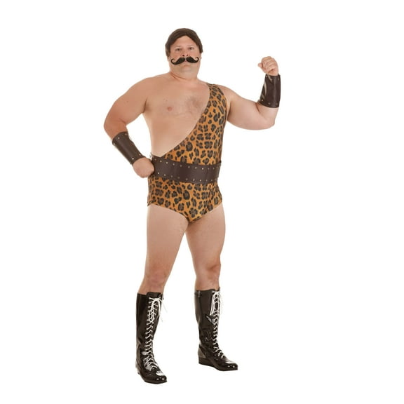 Men's Plus Size Dark Strongman Costume