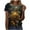 Multicolor#2, variant on Women's Summer Honey Themed Crewneck T-Shirt | World Bee Day Print Casual Tops | Plus Size Friendly (S-3XL) Polyester Spandex Blend Shirts