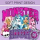 thumbnail image 3 of Vestido Monster High Plaid Morado para Niñas de 5 Años, 3 of 7