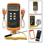 BUYISI Dual Channel K Type Digital Thermocouple Thermometer 6802 II, 2 Sensors & Probe