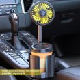 thumbnail image 3 of Ventilador Coche 2 en 1 12/24 V Con Portavasos 3 Velocidades para SUV (cabeza Única), 3 of 9