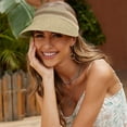thumbnail image 2 of HAiming Sun Hats for Women Wide Brim Straw Visor Hat UV Protection Packable Beach Cap Summer Outdoor Travel UPF 50+, 2 of 4