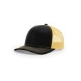 thumbnail image 2 of Richardson 112 Trucker OSFA Baseball Hat Ball Cap, Black/Vegas Gold, 2 of 4