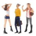 thumbnail image 1 of 1:64 Figuras De Diorama Muñecas Resina Mujeres Modelo De Diseño Sunnimix Modelos en miniatura de personas, 1 of 4