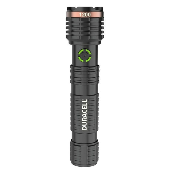 Duracell Durabeam Ultra Hybrid LED Flashlights, 1200 Lumens, Set of 3, with Rechargeable and AAA Alkaline Batteries