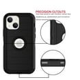 thumbnail image 5 of EBIZCITY iPhone13 / iPhone 13 Pro Max Case , Phone Case for Apple iPhone 13 6.1 inches, Shockproof Heavy Duty Armor Plastic & Rubber Rugged Bumper 3-in-1 Case Cover -Black, 5 of 6