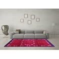 thumbnail image 3 of Ahgly Company Indoor Round Abstract Pink Contemporary Area Rugs, 4' Round, 3 of 4