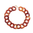 thumbnail image 2 of Guardurnaity Gargantilla Retro Collar plástico acrílico enlace moda Paperclip suéter cadenas mujeres Collar joyería ropa niñas Ropa, zapatos y accesorios Miscelánea Café Guardurnaity AP014958-07, 2 of 6