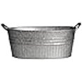 thumbnail image 2 of Robert Allen 211999 16.5 in. Galvanized Tub Planter, 2 of 2