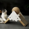 thumbnail image 3 of Rascador para gatos, pelota para rascar, juego interactivo, tablero corrugado para rascar. Marrón, 3 of 9