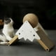 thumbnail image 3 of Rascador para gatos de papel corrugado, tablero para rascar, cuidado de garras, juego interactivo para gatos Marrón, 3 of 9