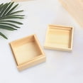 thumbnail image 4 of Chendee Wooden Box Pine Upper And Lower Lid Storage Box Jewelry Collection Box,8*8*4.5Cm, 4 of 8