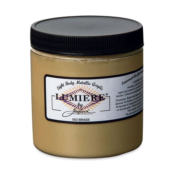 Jacquard Lumiere Acrylic - Brass, 8 oz Jar