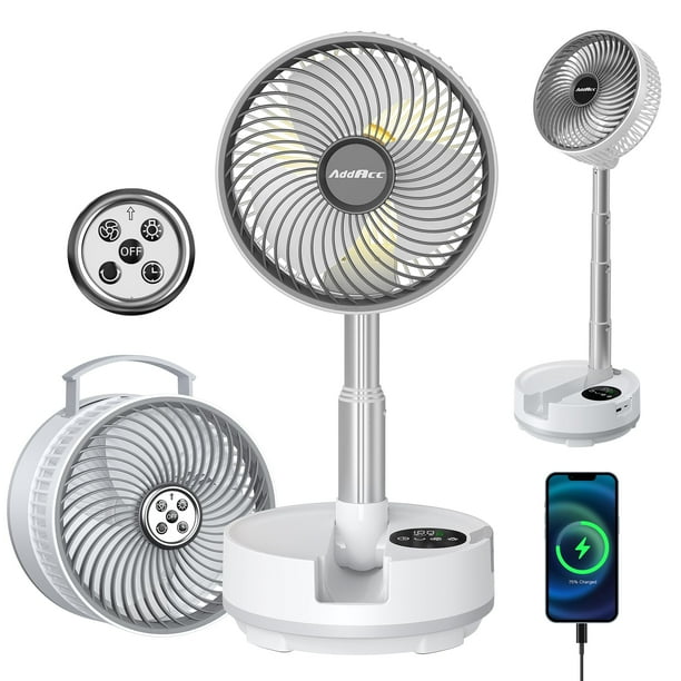 Ventilador con pilas AddAcc de 20000 mAh con funcionamiento remoto de 112 horas
