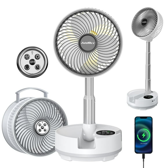 Ventilador con pilas AddAcc de 20000 mAh con funcionamiento remoto de 112 horas