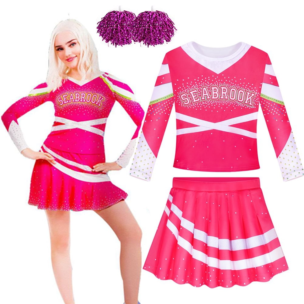 Zombies cheerleader Cosplay Costume Uniform Skirts Set - Walmart.com