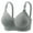 1_Gray, variant on loopsun Womens Plus Size Bra,Woman's Printing Gathered Together Large Size Daily Bra Underwear No Rims