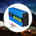 thumbnail image 3 of TATALIKEN 4000W（Rating power 1500 W）Power Inverter DC 12V to AC 110V/120V Car Inverter with 2 Cable 2 AC Outlets for Power Tools Home Vehicles RV Truck, LCD Display Blue, 3 of 6
