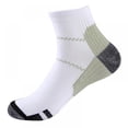 thumbnail image 1 of 3 Pairs Ankle Athletic Running Socks Low Cut Sports Tab Socks for Men and Women, 1 of 6