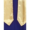 thumbnail image 7 of TiaoBug Womens Mens Choir Church Robe V-neck Long Sleeve Zipper Graduation Gown Blue XL, 7 of 7