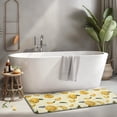 thumbnail image 2 of Yellow Lemon Fruit Slices White Pattern Kitchen Rug Mat,Kitchen Runner Rugs Non Skid Washable,Decorative Kitchen Floor Mats for Kitchen,Sink,Laundry,17"x47.2", 2 of 7