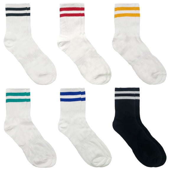 Men's Crew Basic AA Socks -6 Pair set