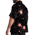 thumbnail image 3 of Cancer Constellation Men's Casual Printed Button Down Short Sleeve Spread Collar Beach Shirts for Summer, Unisex, 3 of 6