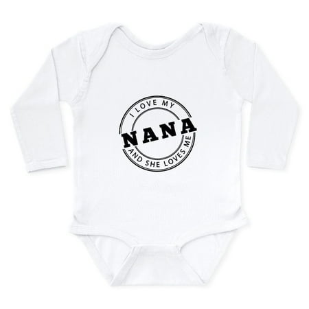 

CafePress - I Love My Nana And She Loves Me Body Suit - Long Sleeve Infant Bodysuit