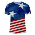 thumbnail image 4 of cllios Independence Day Shirts for Men Patriotic Red White and Blue Graphic Tees Classic Round Neck Top Breathable Short Sleeve T Shirt, 4 of 5
