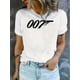 thumbnail image 1 of Camiseta De Mujer Verano Activewear Camiseta Básica Para Senderismo Deportes VacacionesWomen'S Casual Geometric Pattern T-Shirt - Polyester, Medium Stretch, Round Neck, Short Sleeve, Comfortable Sum, 1 of 7