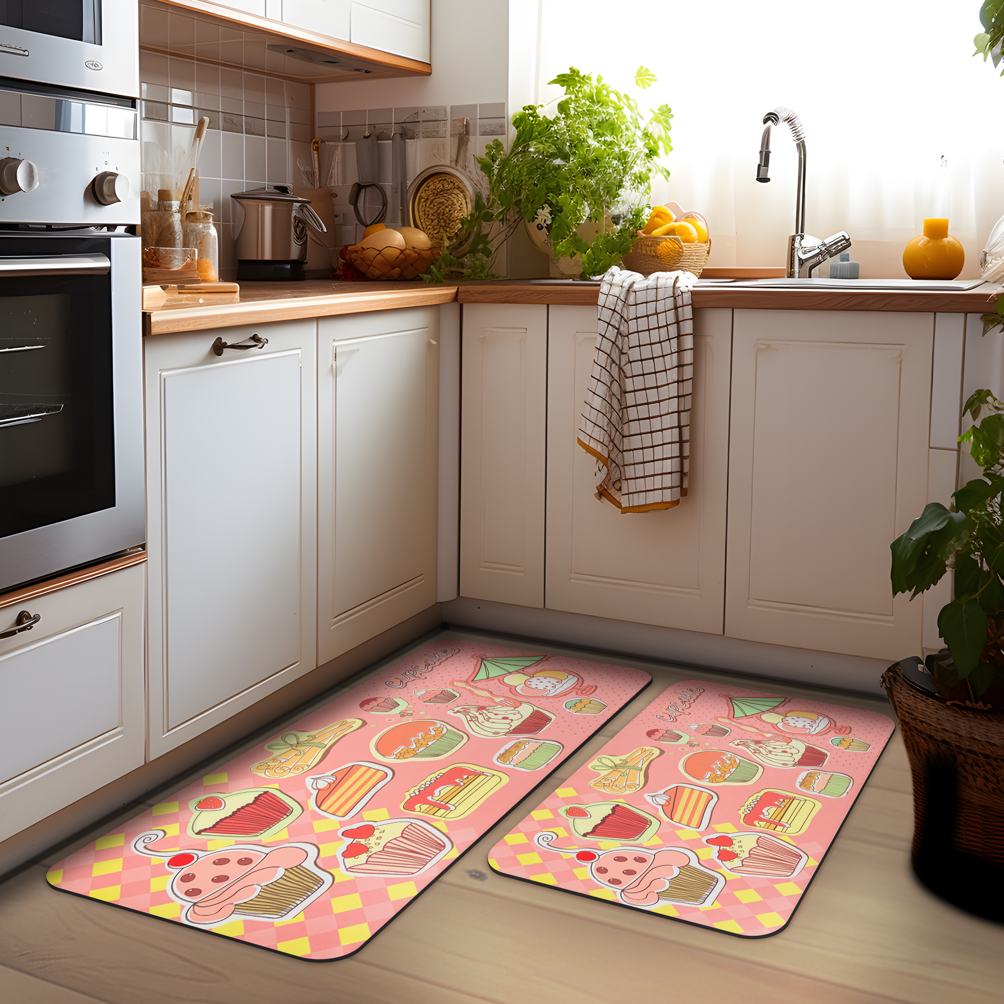 Ray Star Kitchen Mats Anti Fatigue 19.7''x31.5'',0.31 Inch Thick Comfort Standing Desk Mat